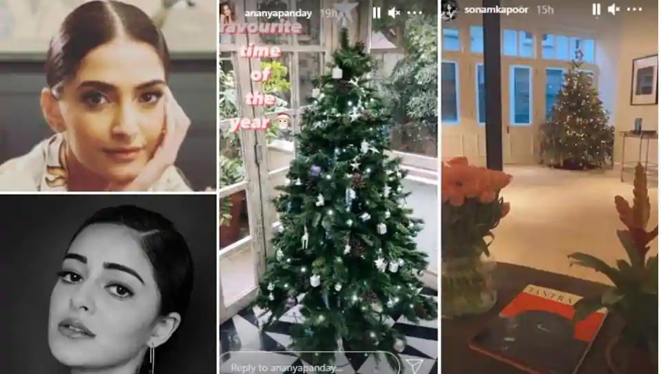 Sonam Kapoor, Ananya Panday get into the Christmas spirit, share glimpses of their decorations